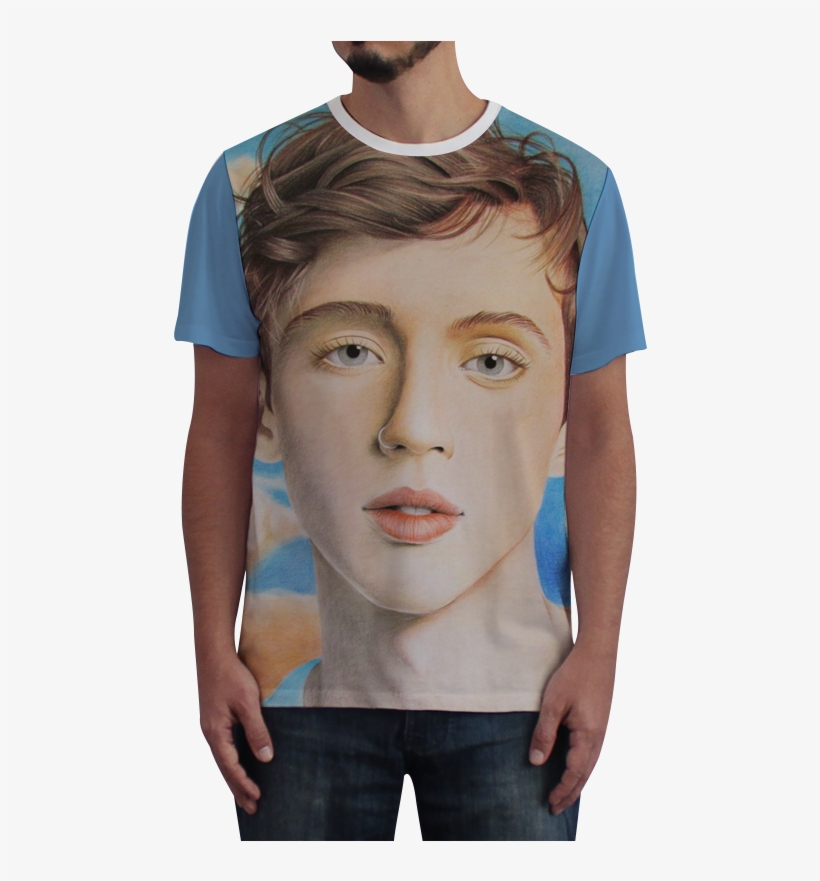 Camiseta Fullprint Troye Sivan De Artista Avenuena - Camiseta Irmao Do Jorel, transparent png