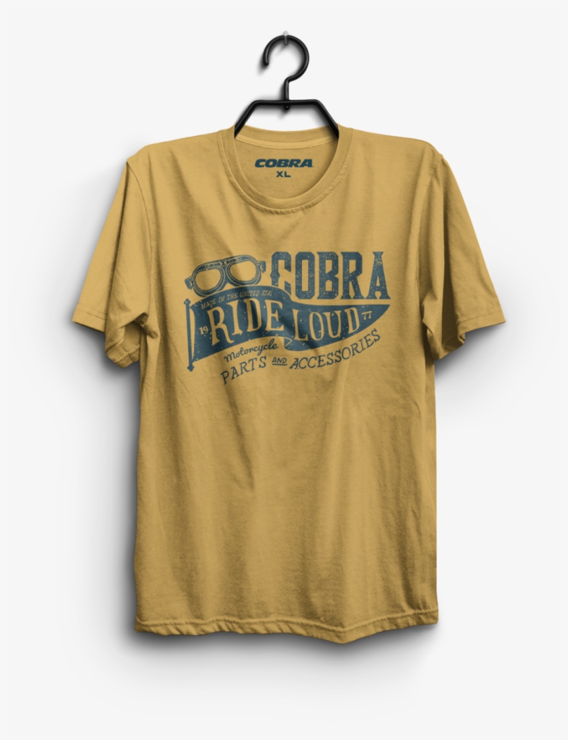 Cobra Tshirt Mockup Flag Gold V1, transparent png