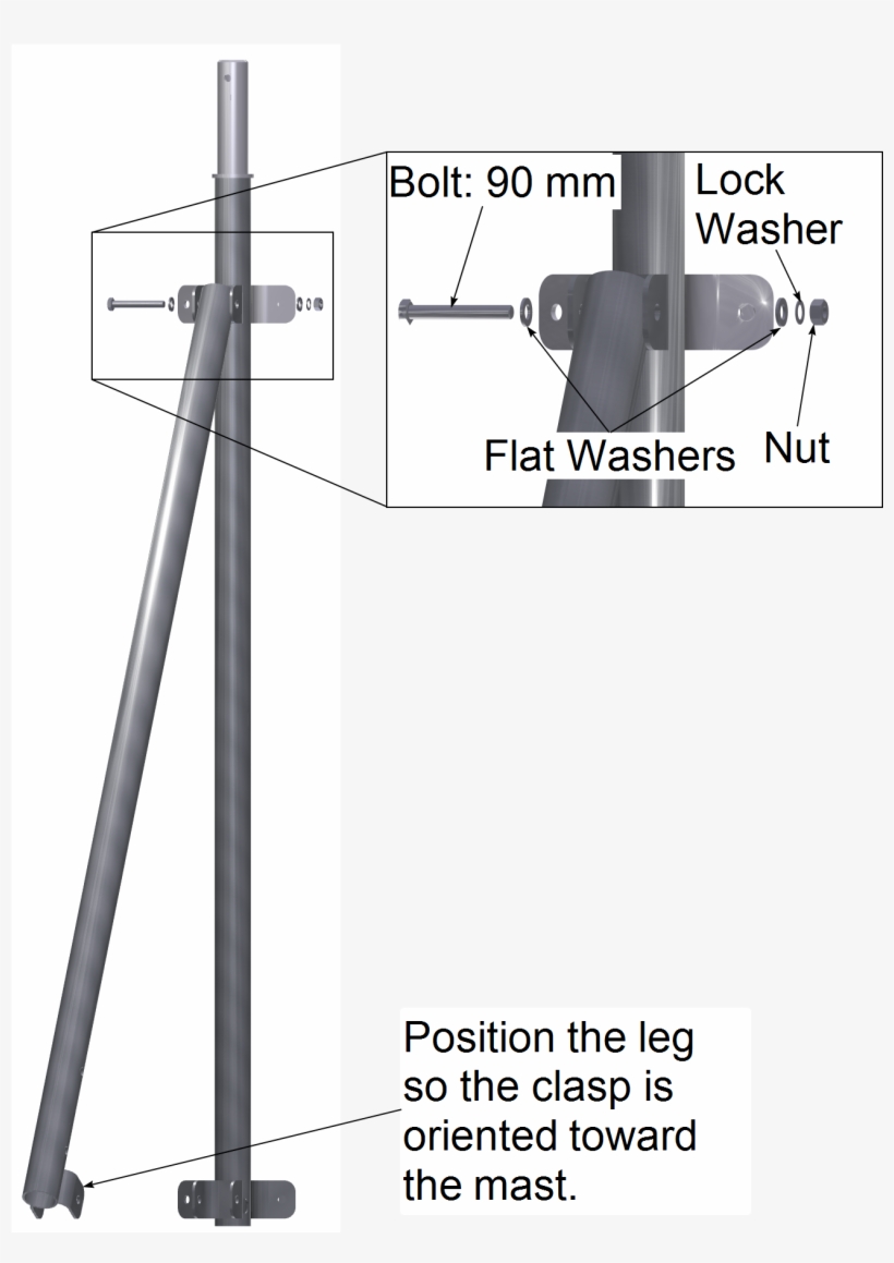 When The Tripod Mast And Legs Are Completely Assembled, - Poster, transparent png