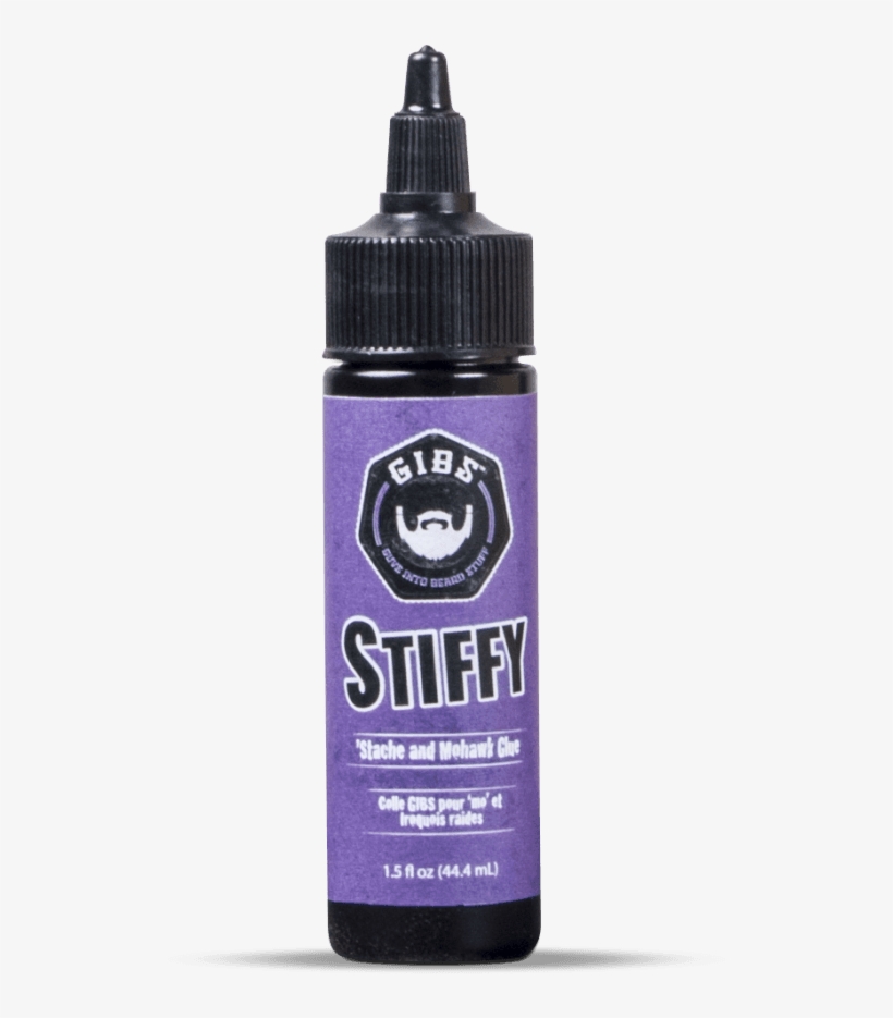 Gibs Stiffy Stache & Mohawk Glue - Grape, transparent png