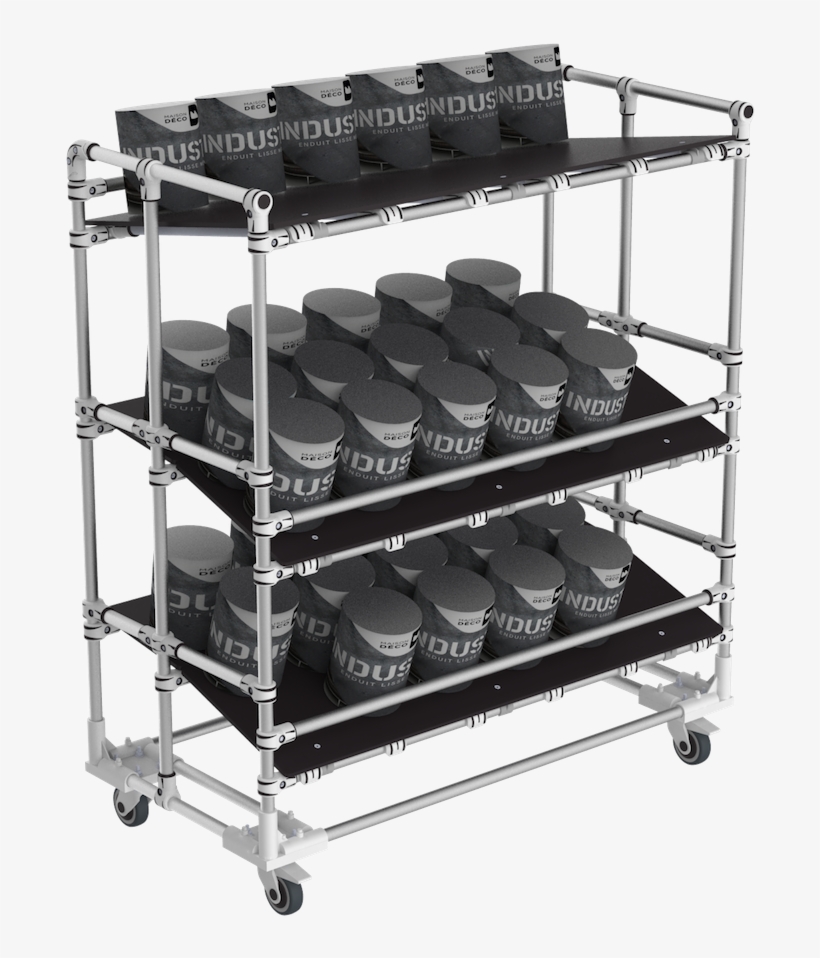 Ergonomic Lean Manufacturing Cart - Shelf, transparent png