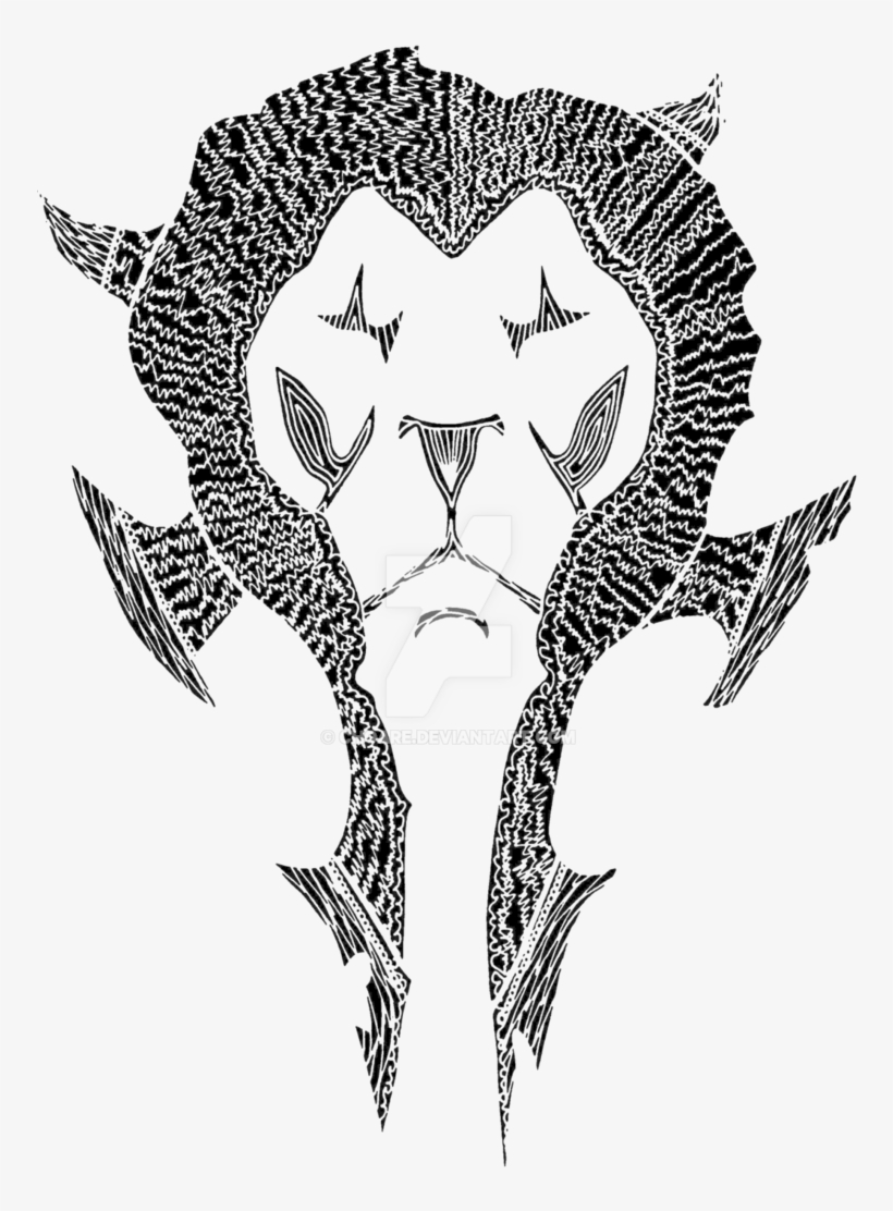 Drawn Compass Trippy - World Of Warcraft Alliance Sketch, transparent png