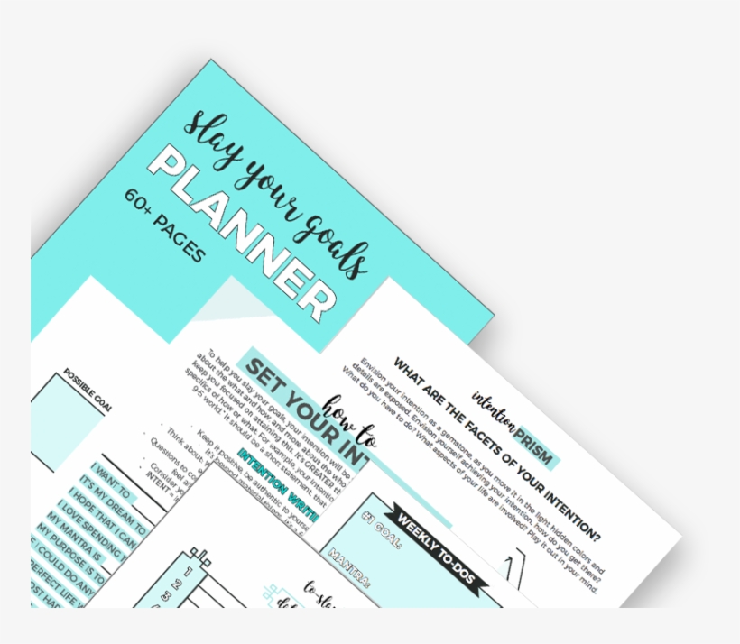 Slay Your Goals Planner Itsallyouboo - Goal, transparent png