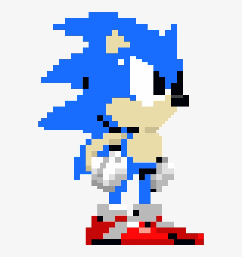 Sonic Mania Resprite - Classic Pixel Sonic The Hedgehog, transparent png