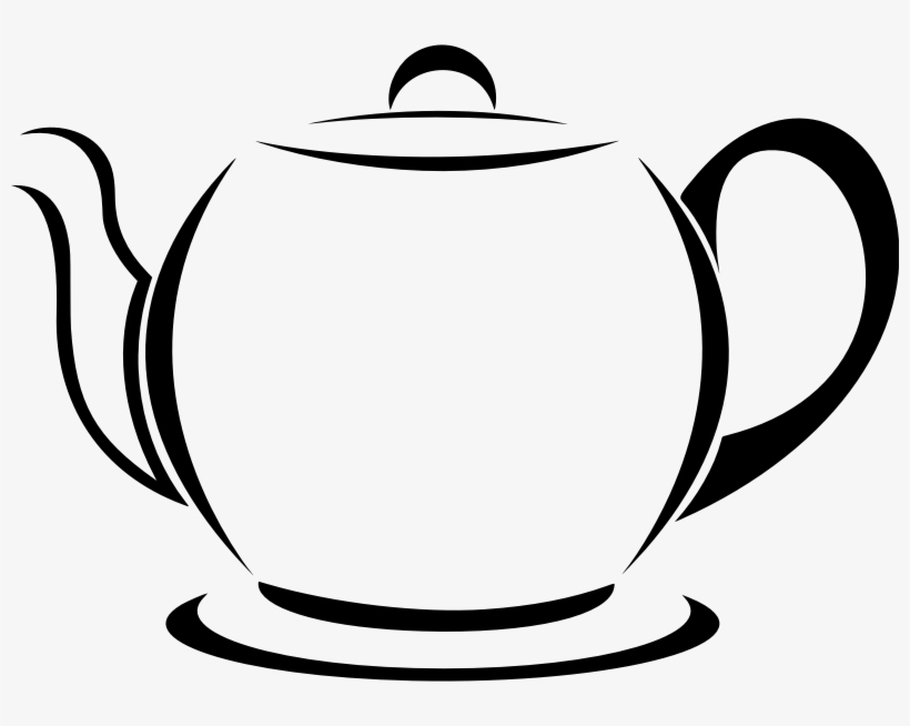 Tea Black And White Clip Art