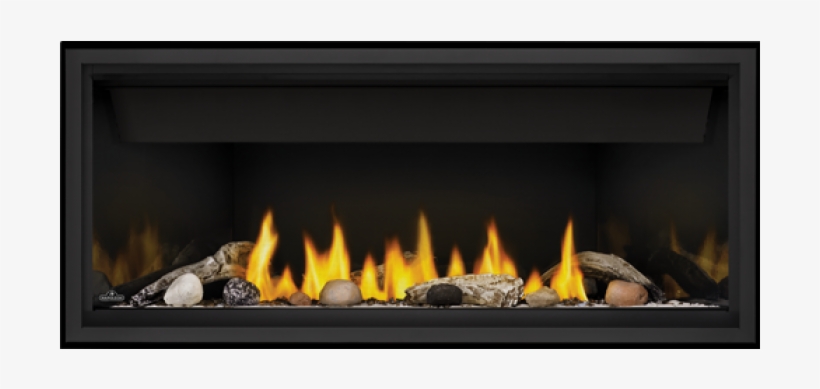 Ascent Linear 46 Shown With Black Premium Safety Barrier - Hearth, transparent png