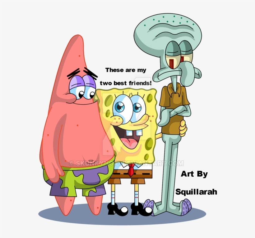 600 X 701 1 - Spongebob Friends, transparent png