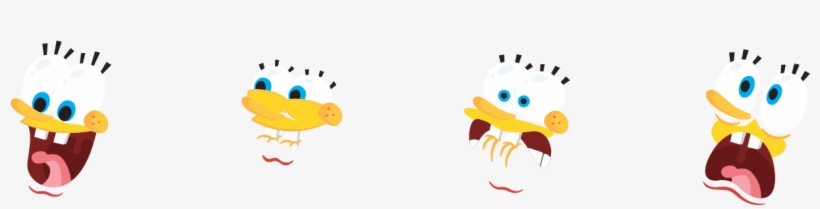 Recreating Such A Well-known Animated Character Meant - Spongebob Characters Flat Design, transparent png