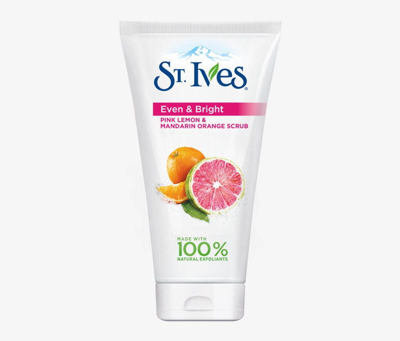 Detail Uk St Ives Pink Lemon And Mandarin Orange Face - St Ives Even & Bright Pink Lemon, transparent png