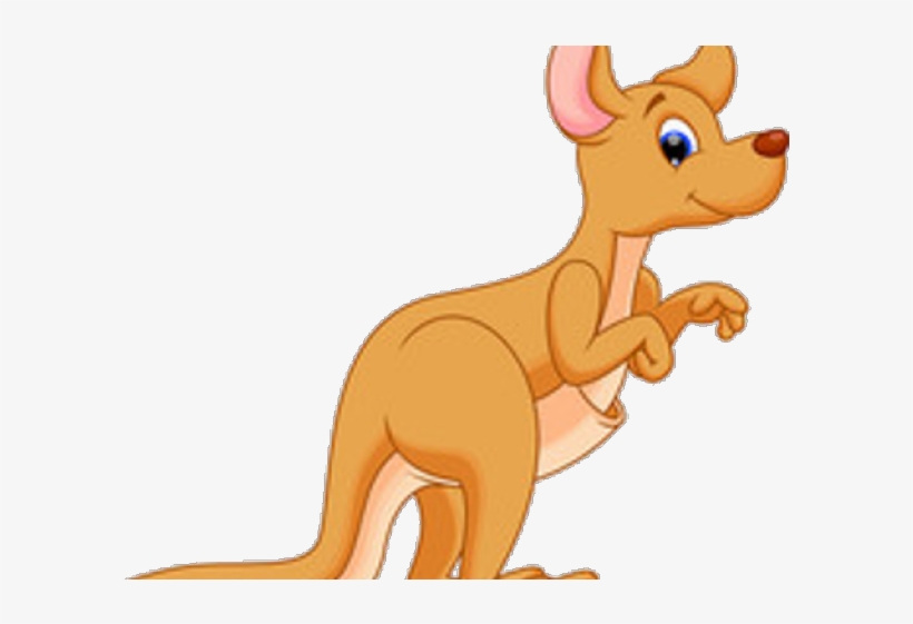 Kangaroo Clipart Standing - Cute Kangaroo Clipart, transparent png