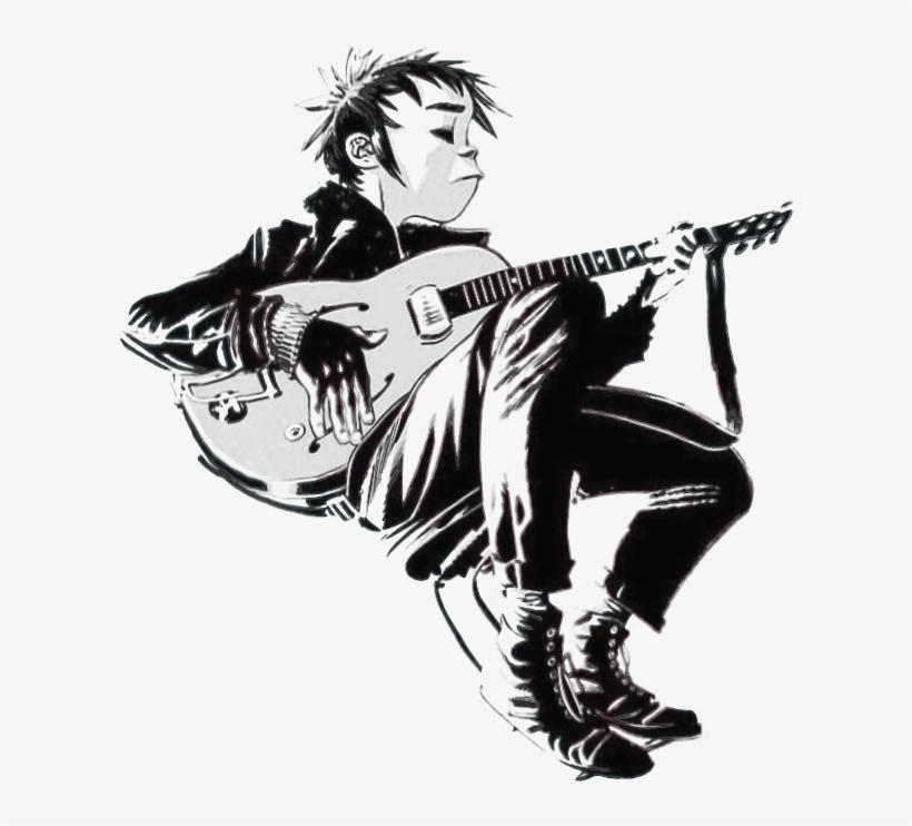 Gorillaz - Gorillaz 2 D Guitar, transparent png