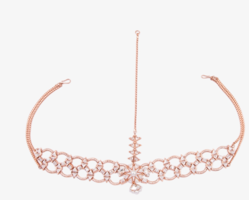 Crystsal Mogra Head Gear - Head Piece Transparent, transparent png