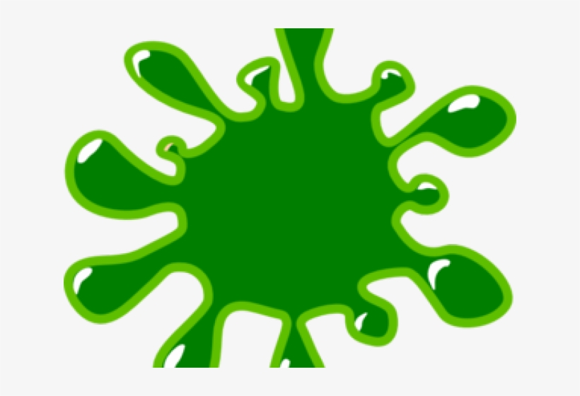 Colours Clipart Green - Blood Spatter Clip Art, transparent png