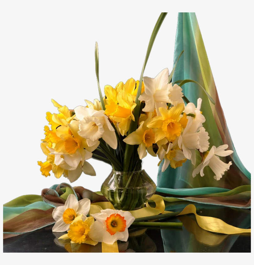 Forgetmenot - Flowers - Daffodils - Bouquet, transparent png