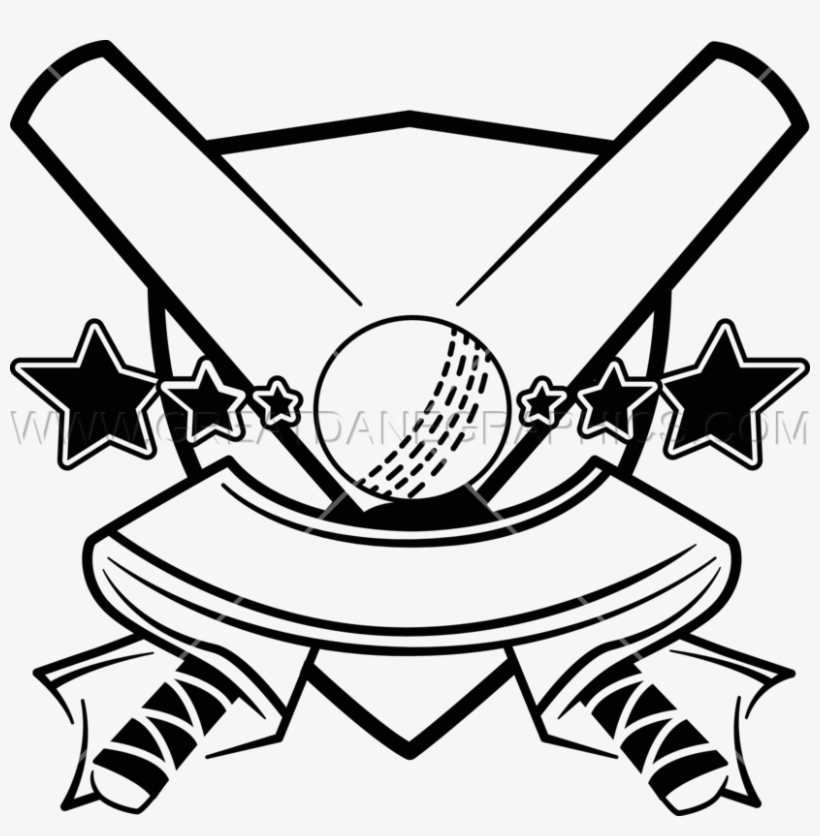 Crest Production Ready Artwork For T Shirt - Cartoon Cricket Black & White, transparent png