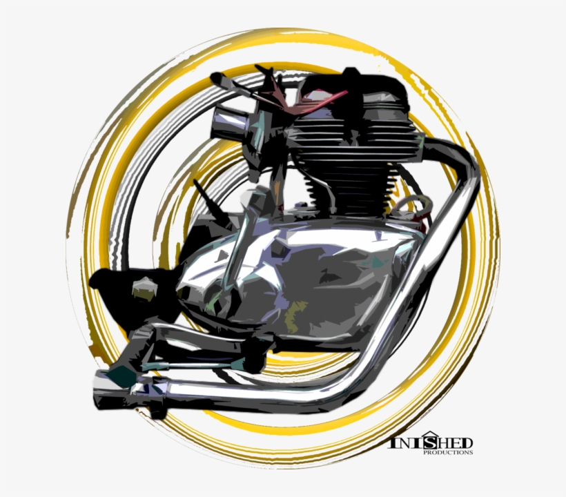 Royal Enfield Continental Gt Engine Motorcycle T Shirt - Car, transparent png