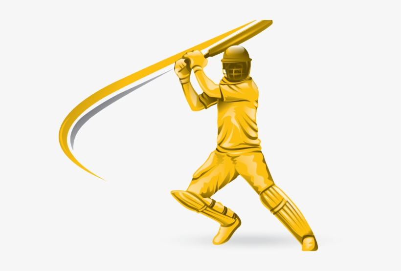 Cricket Clipart Transparent - Cricket Batsman Logo Png, transparent png