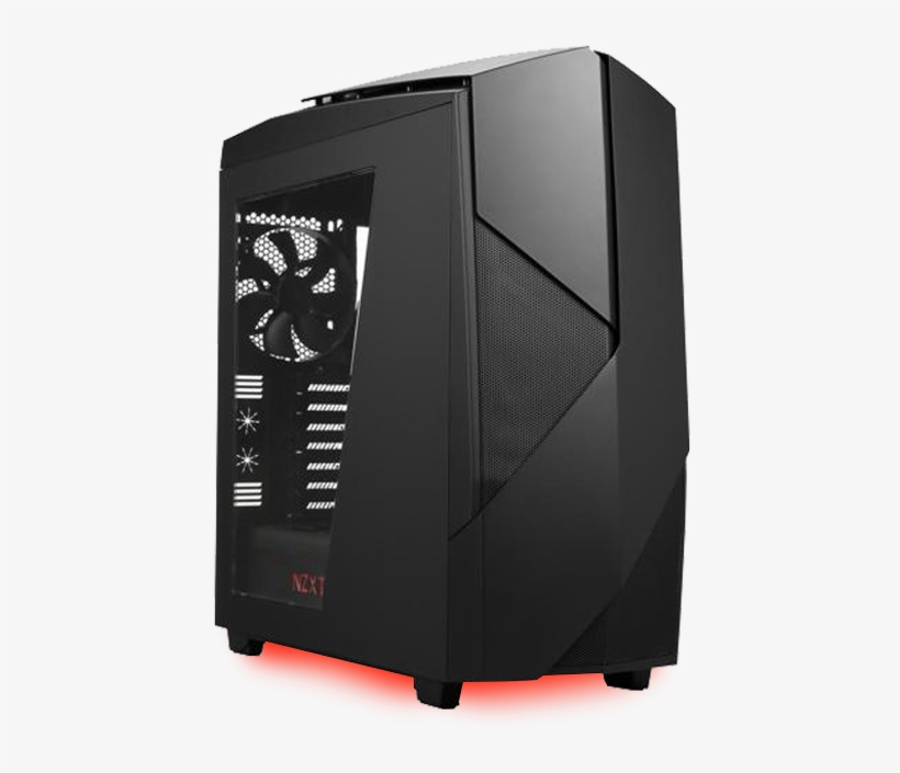 Nzxt Noctis 450black Nzxt Noctis 450 No Power Supply Atx Mid Tower 750x750 PNG Download