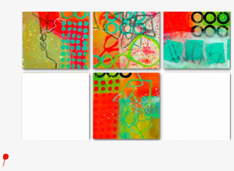 Canvas Collage Card - Motif, transparent png