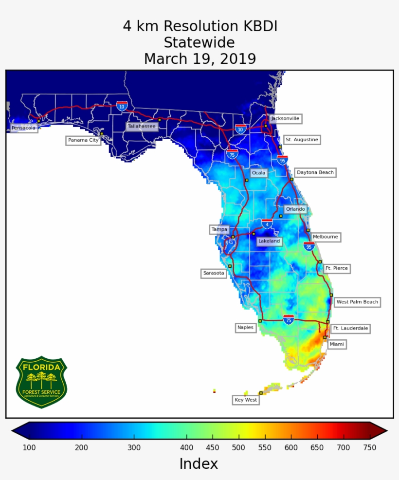 Observed Weather Map - Florida Forest Service, transparent png