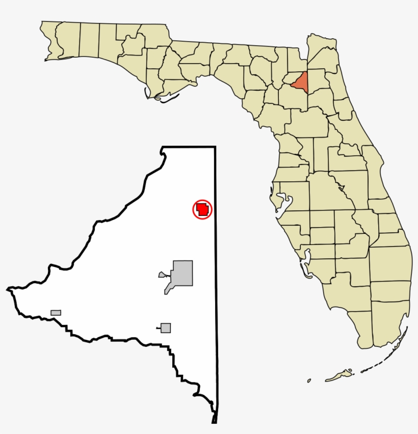 Map Of Flirida Fresh Lawtey Florida - Bradford County Florida, transparent png