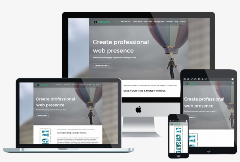 Lt Creato Free Responsive Design / Creative Wordpress - Hotel Booking Joomla Template, transparent png