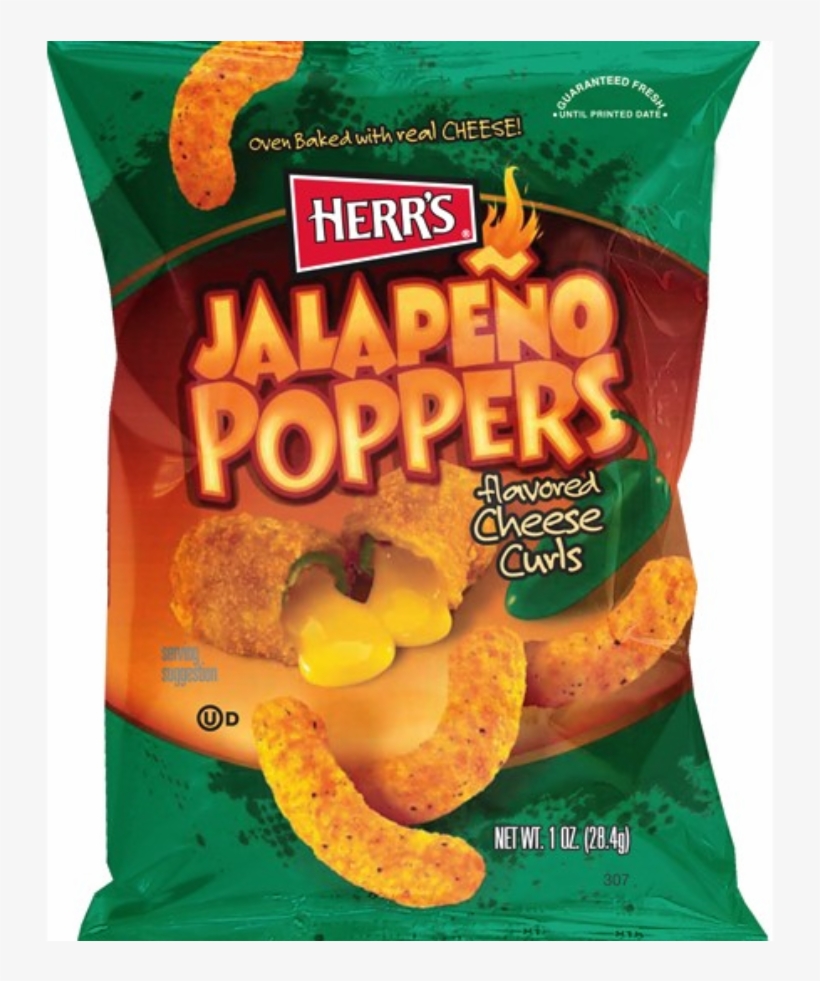 Herr's Jalapeno Cheese Puffs, transparent png
