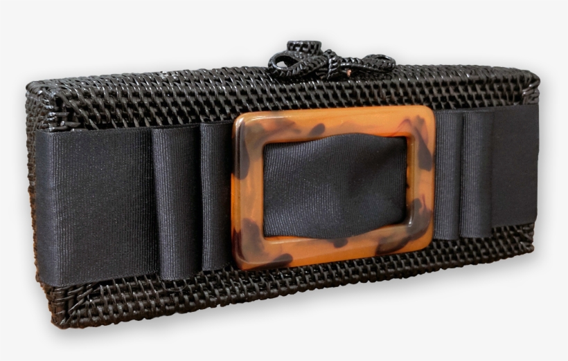 Black Bow Buckle Purse Lisi Lerch Monica Lavin Label - Leather, transparent png