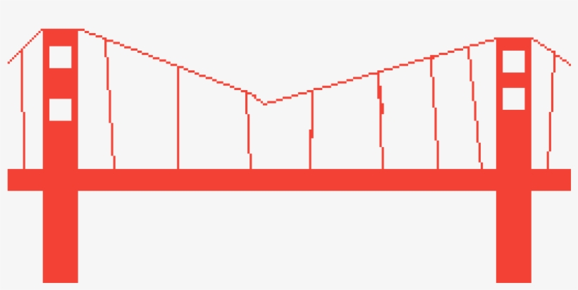 Golden Gate Bridge - Symmetry, transparent png
