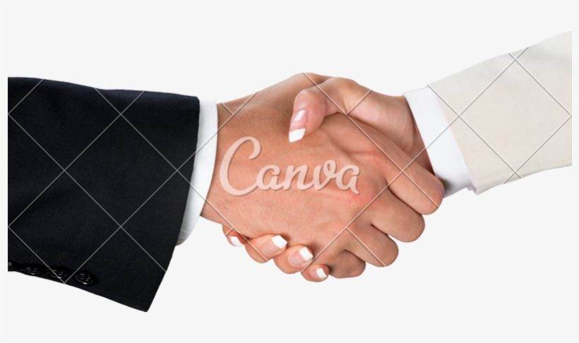 Picture Of People Shaking Hands - Canva, transparent png