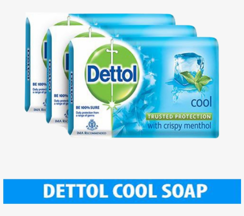 Dettol Bathing Soap - Dettol Cool Soap 125g, transparent png
