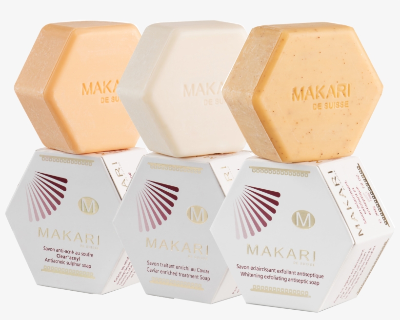 Makari Exfoliating Sulfur Caviar Soap - Gruyère Cheese, transparent png