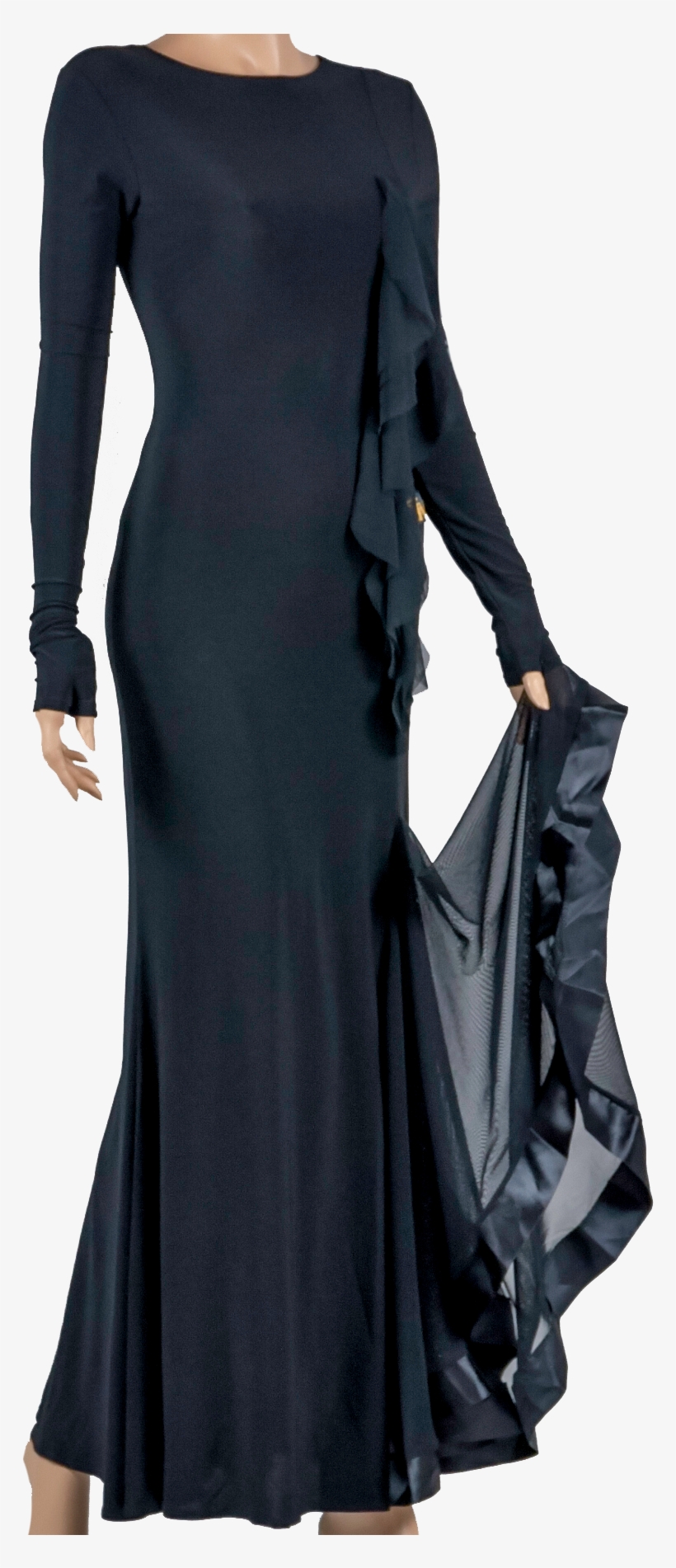 V-neck Illusion Back Ballroom & Smooth Dress - Gown, transparent png