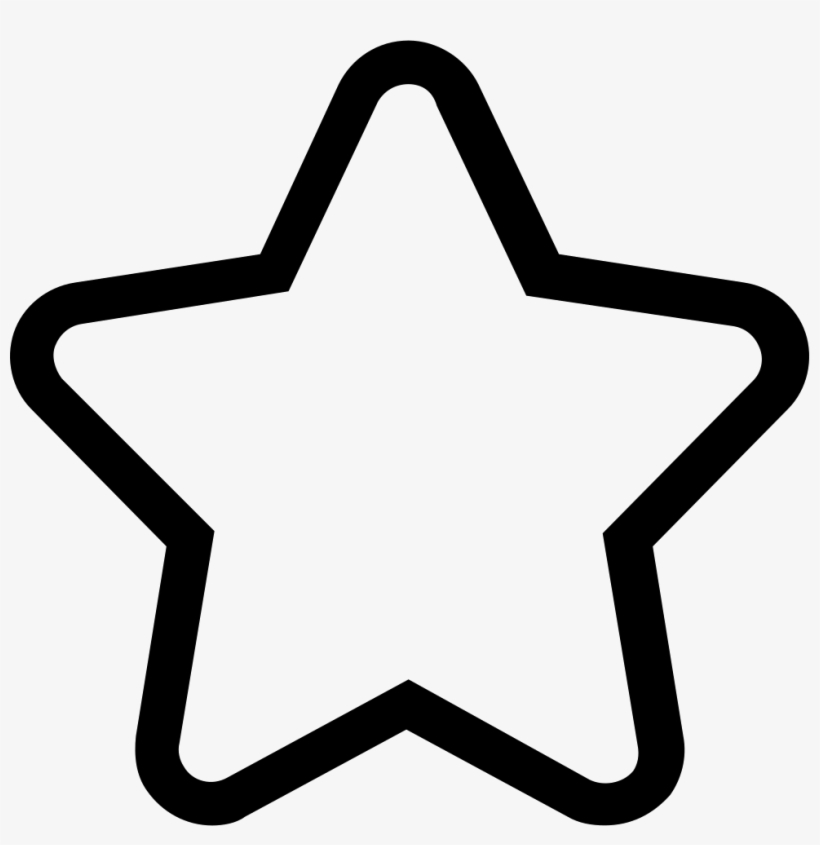 Ic Star Line Comments - Star Outline Png, transparent png