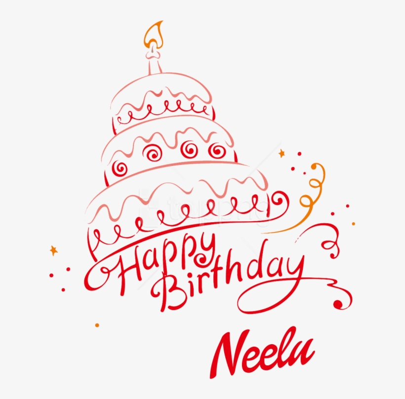 Free Png Download Neelu Happy Birthday Name Png Png - Illustration, transparent png