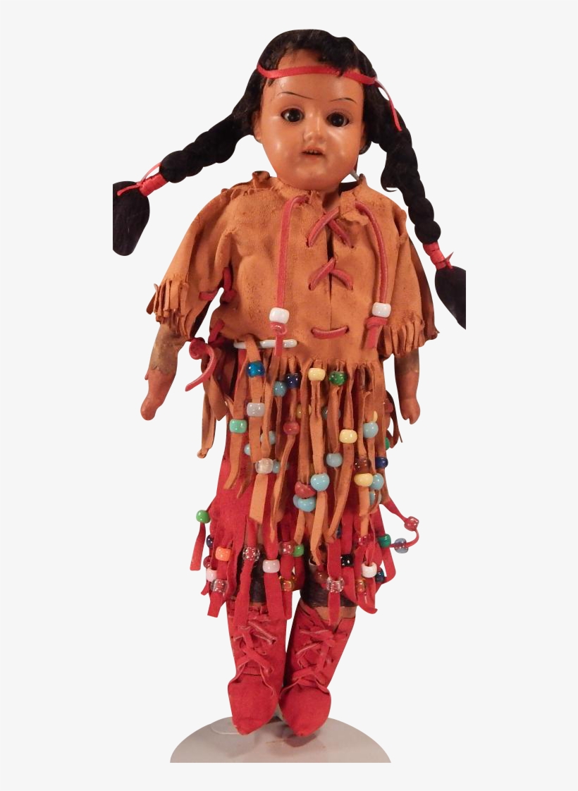 Sweet Armand Marseille Indian Doll From Dodobirddolls - Figurine, transparent png