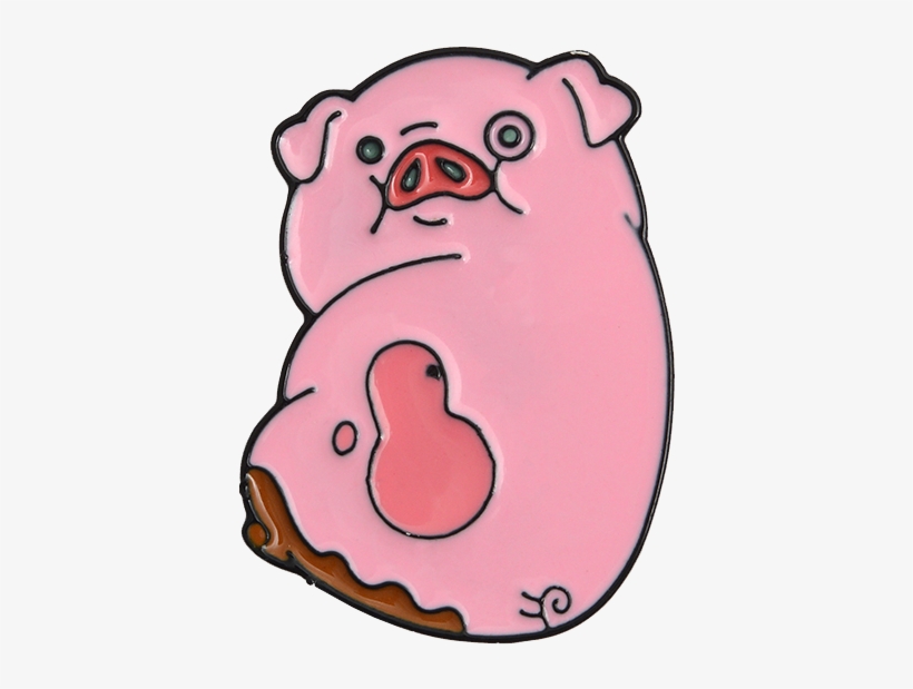 Lovely Cute Fashion Gifts Tv Series Waddles Pink Pig - Brooch, transparent png
