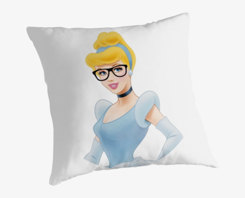Cinderella Wearing Glasses Retro Disney Art Nerd Glasses - Disney, transparent png