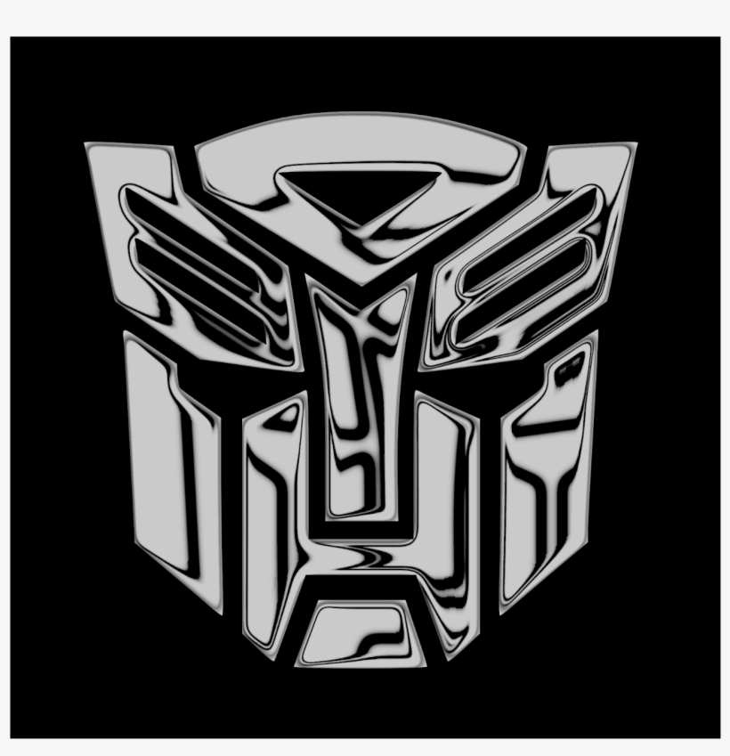 Transformers Autobot Chrom Schwarz 2x Aufkleber Sticker - Sticker, transparent png