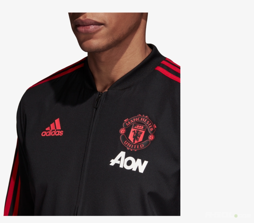 Sweatshirt Adidas Manchester United Cw7628 Adidas - Manchester United Jacket 2018, transparent png
