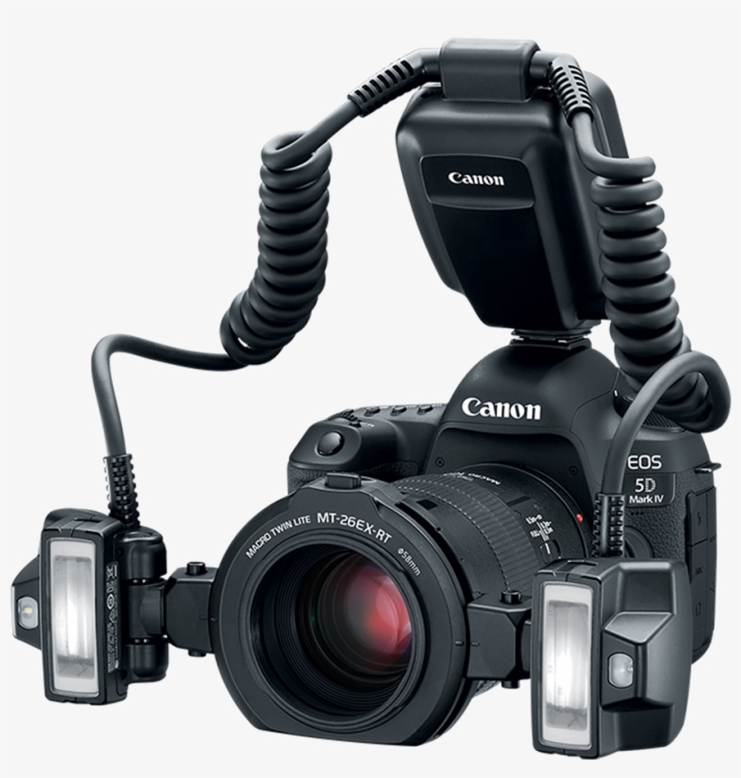 Canon Introduces Macro Twin Lite Mt 26ex Rt - Canon Macro Twin Lite Mt 26ex Rt, transparent png