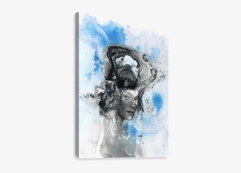 Illustration Of A Woman's Face With Splashes And Shapes - Illustration Of A Woman's Face With Splashes Y Glen, transparent png