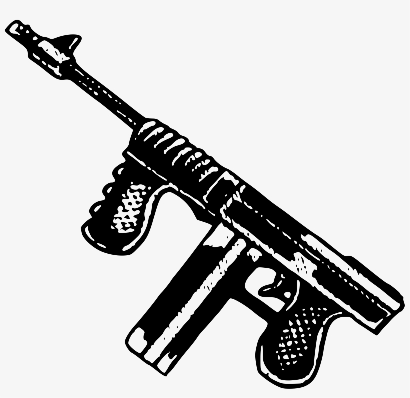 This Free Icons Png Design Of Simple Tommy Gun, transparent png