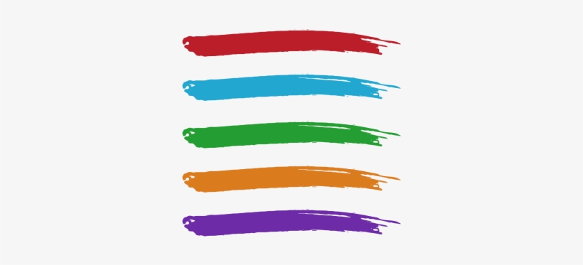 Colorful Watercolor Brush Strokes Collection Set, Brush - Drawing, transparent png