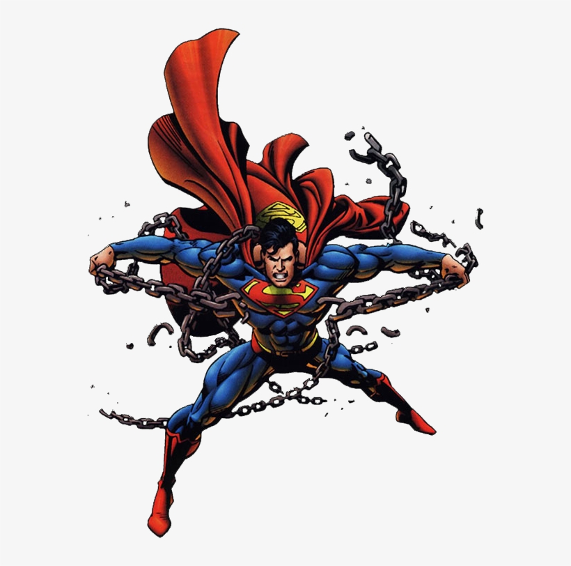 He Moves To The Bustling City Of Tomorrow, Metropolis, - Superman Breaking Free Of Chains, transparent png