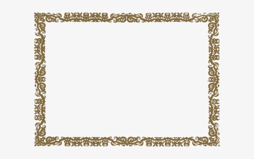 Gold Border Clip Art At Clker - Red Bandana Border Clip Art, transparent png