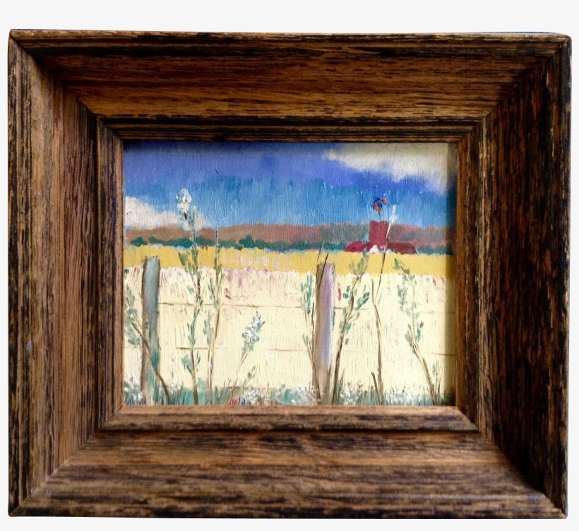 L Rathbun, Country Road Oil Painting On Masonite Miniature - Picture Frame, transparent png