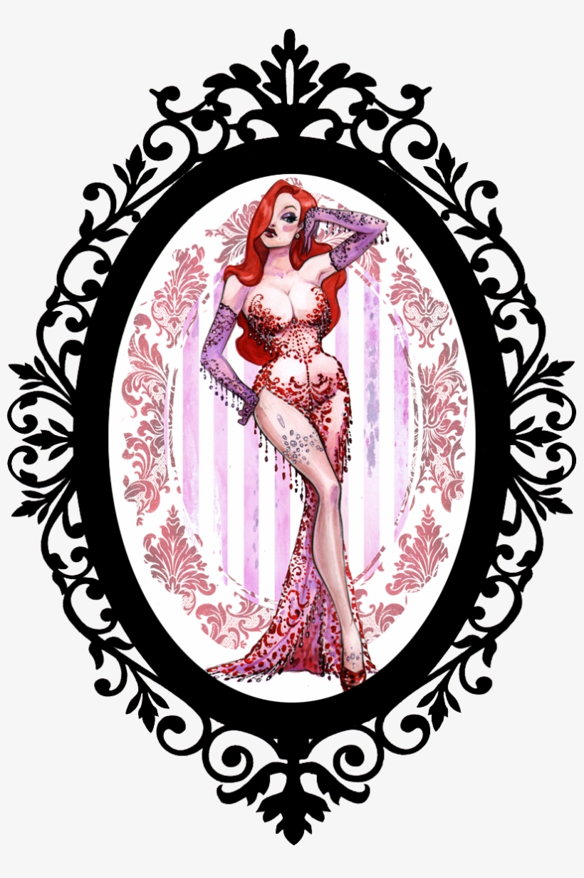 Disney Boudoir - Vintage Mirror Frame Clip Art, transparent png