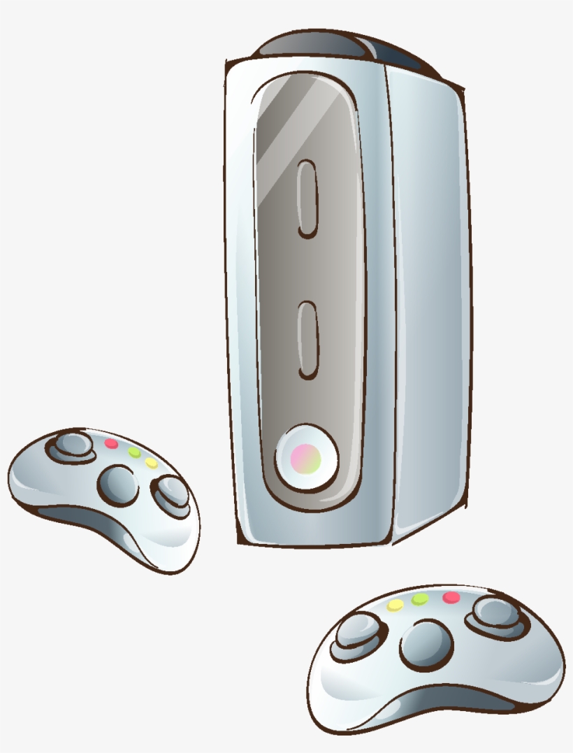Hand Drawn Game Handle Elements - Game Controller, transparent png