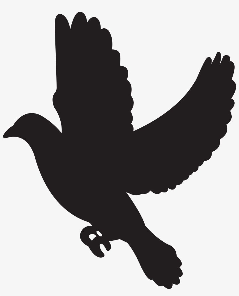 Flying Dove Silhouette At Getdrawings, transparent png